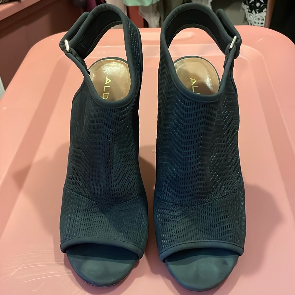 Aldo Peep Toe Block Heels